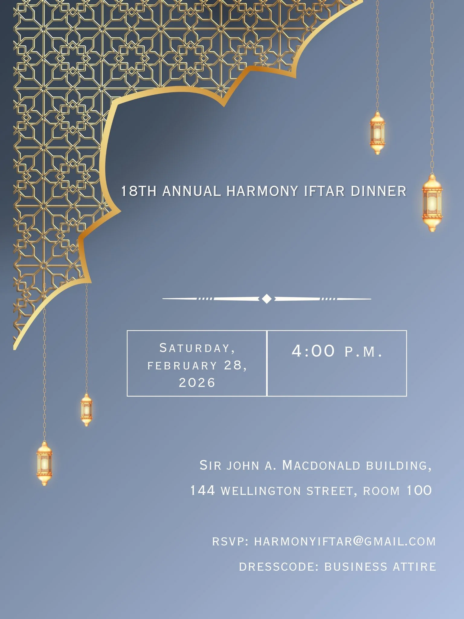 18th Annual Harmony Iftar Dinner